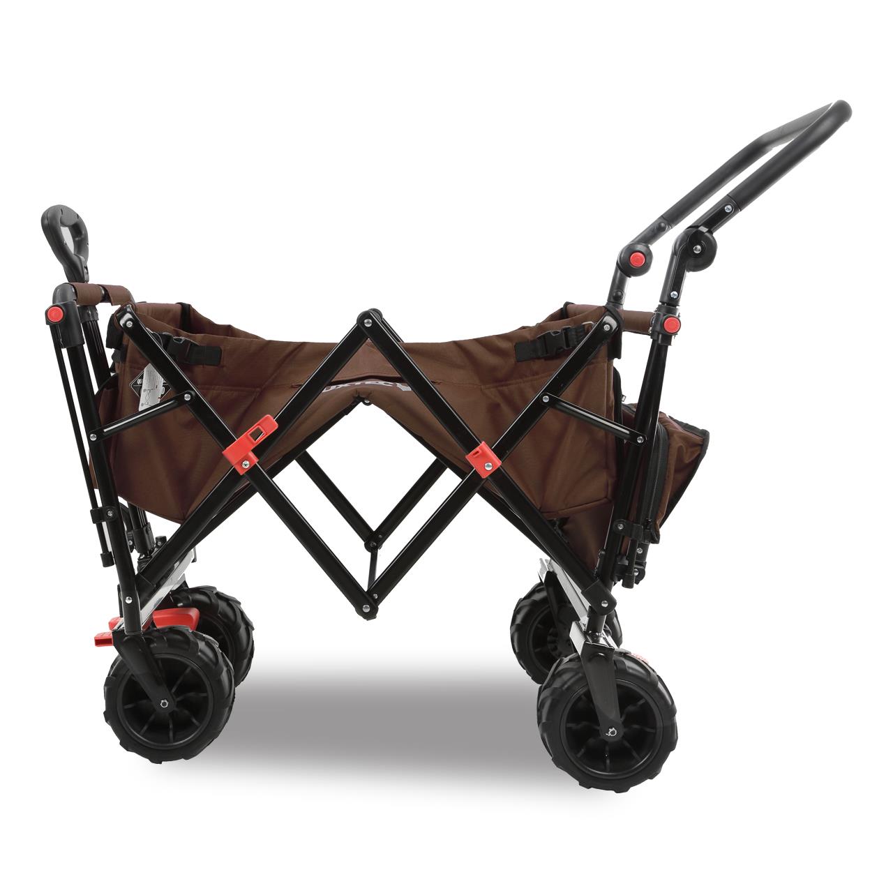FUXTEC beach handcart FX-CTB800 with UV-protected sun canopy, push handle & interior extension