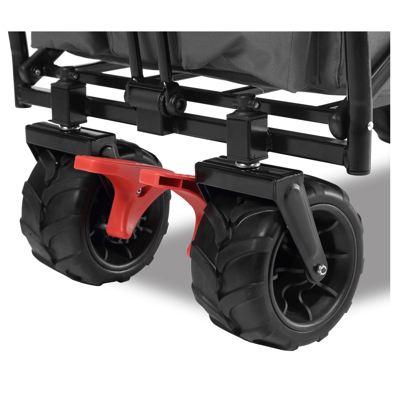 FUXTEC beach handcart FX-CTB800 with UV-protected sun canopy, push handle & interior extension