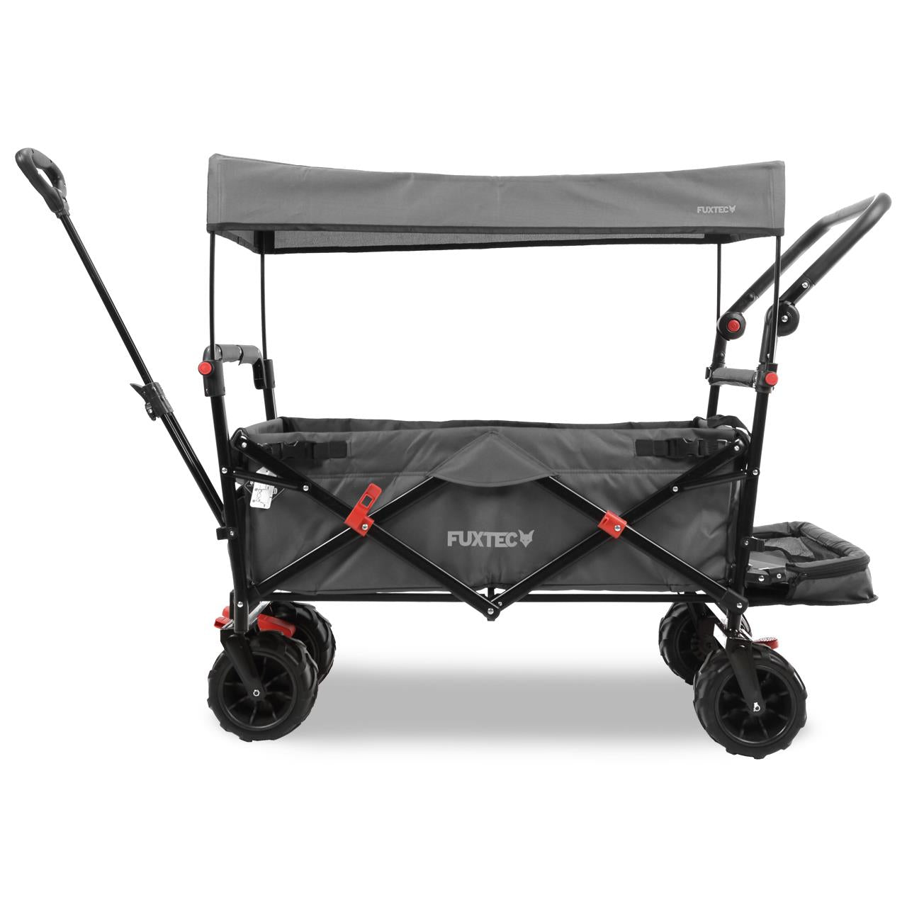 Bild 1 FUXTEC Strand-Bollerwagen FX-CTB800 mit UV-geschütztem Sonnendach,Schiebegriff & Innenraumverlängerung