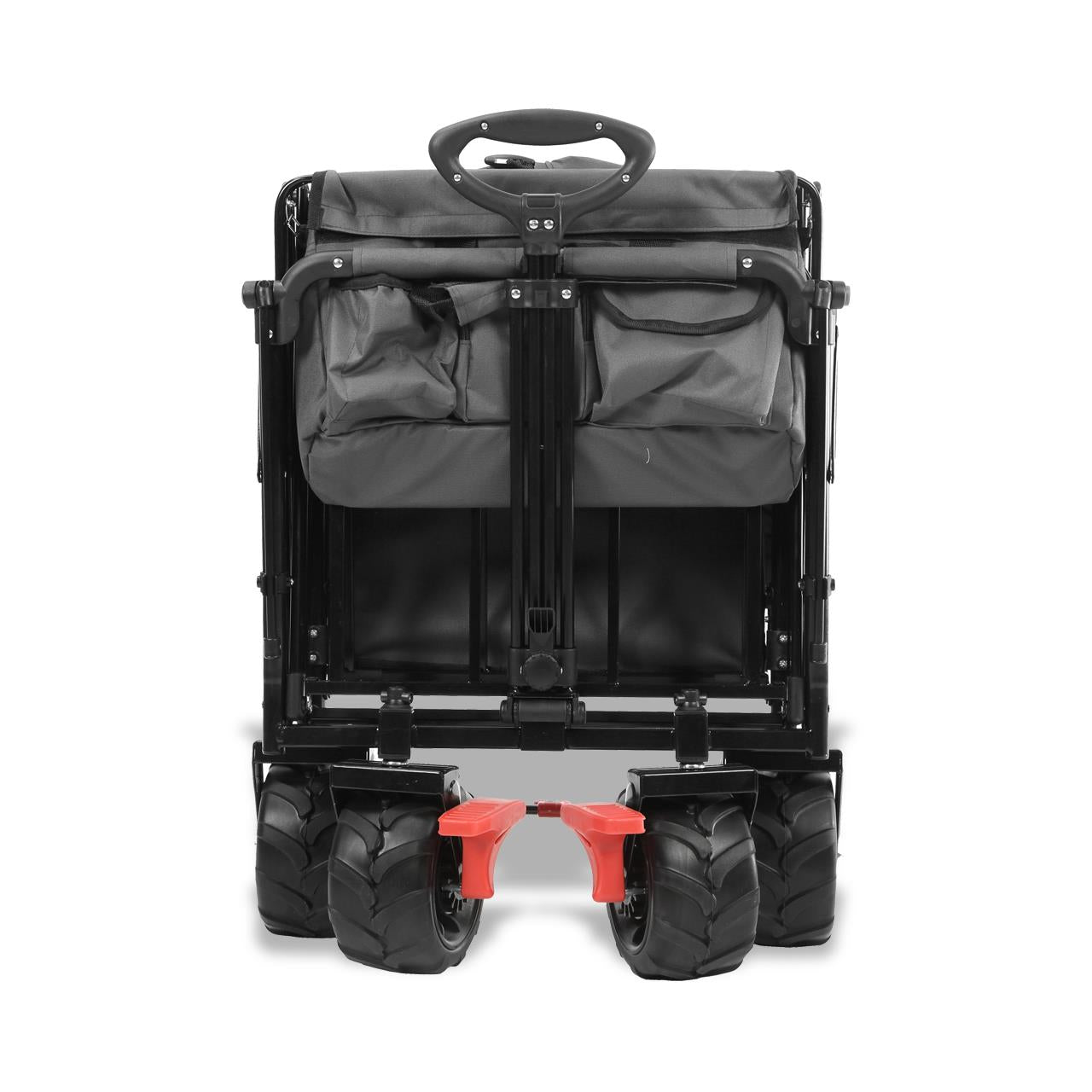 FUXTEC beach handcart FX-CTB800 with UV-protected sun canopy, push handle & interior extension