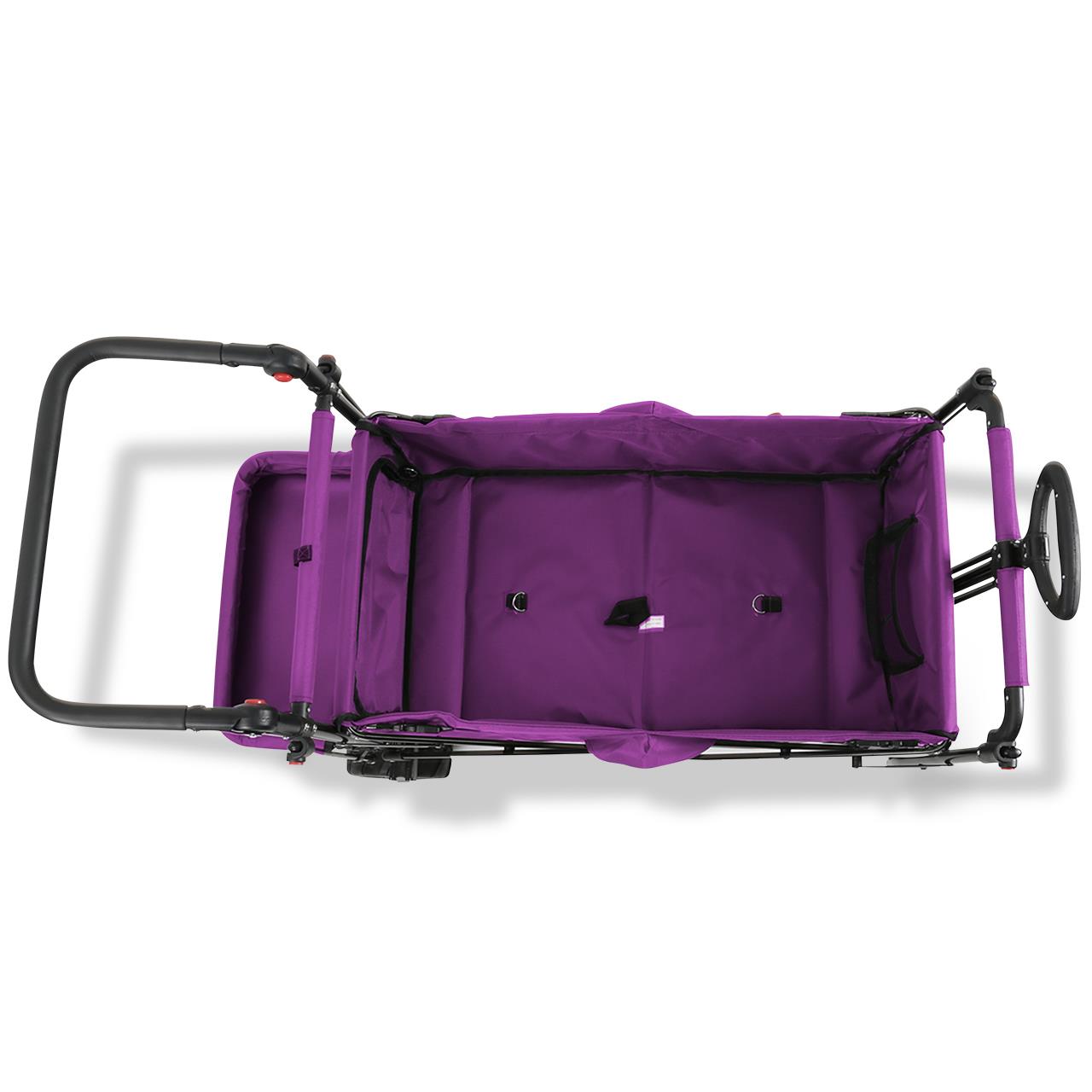 FUXTEC beach handcart FX-CTB800 with UV-protected sun canopy, push handle & interior extension