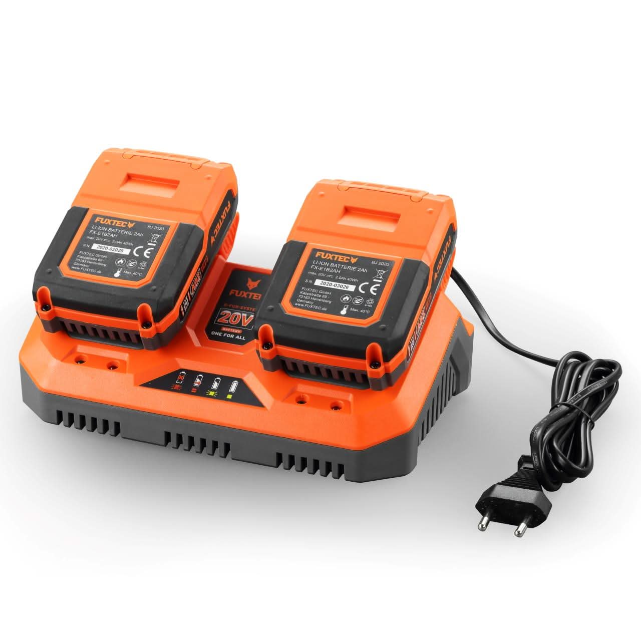 20V double charger 2.4A FUXTEC