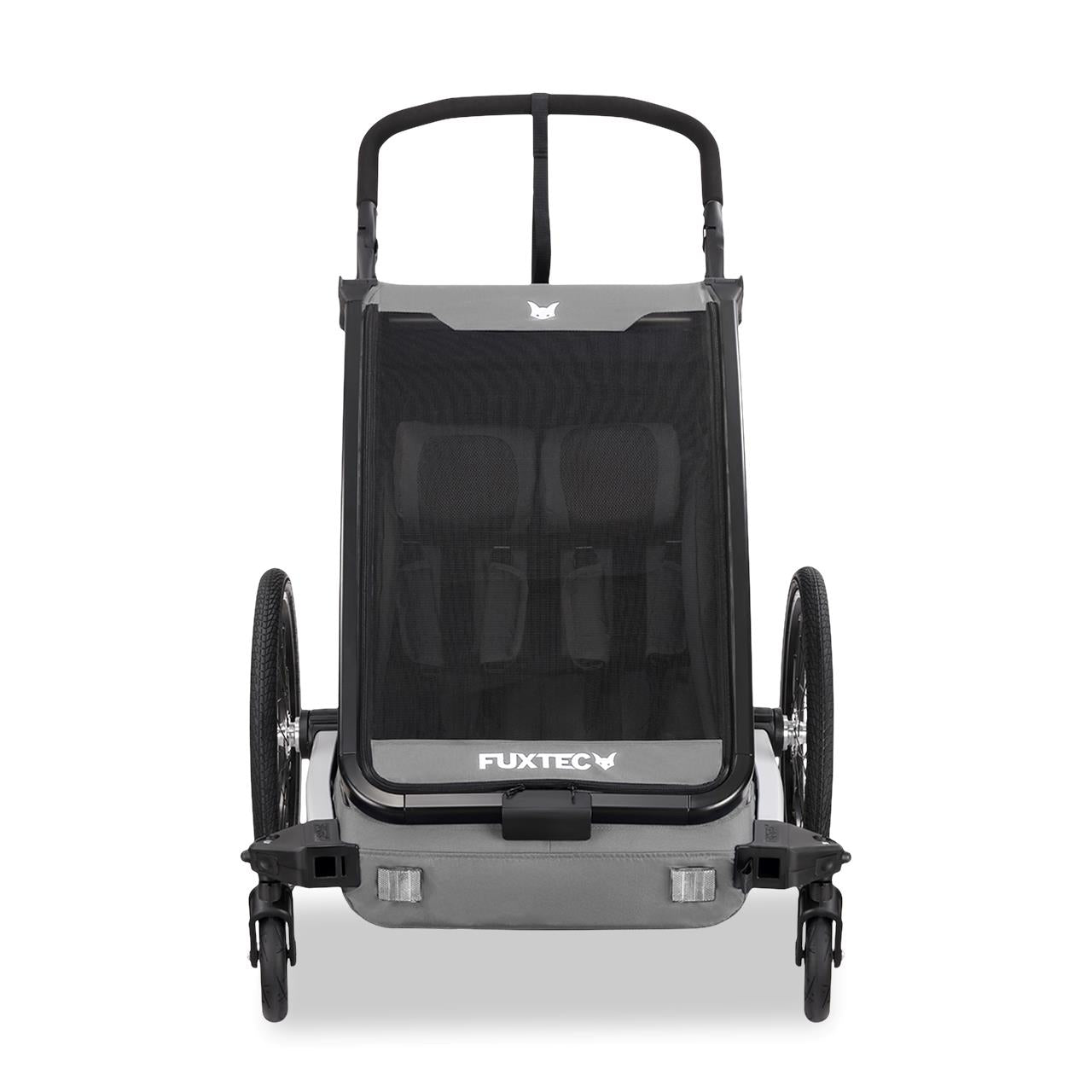 FUXTEC bicycle trailer/jogger FX-FA1-SET-GRAU with jogger wheel