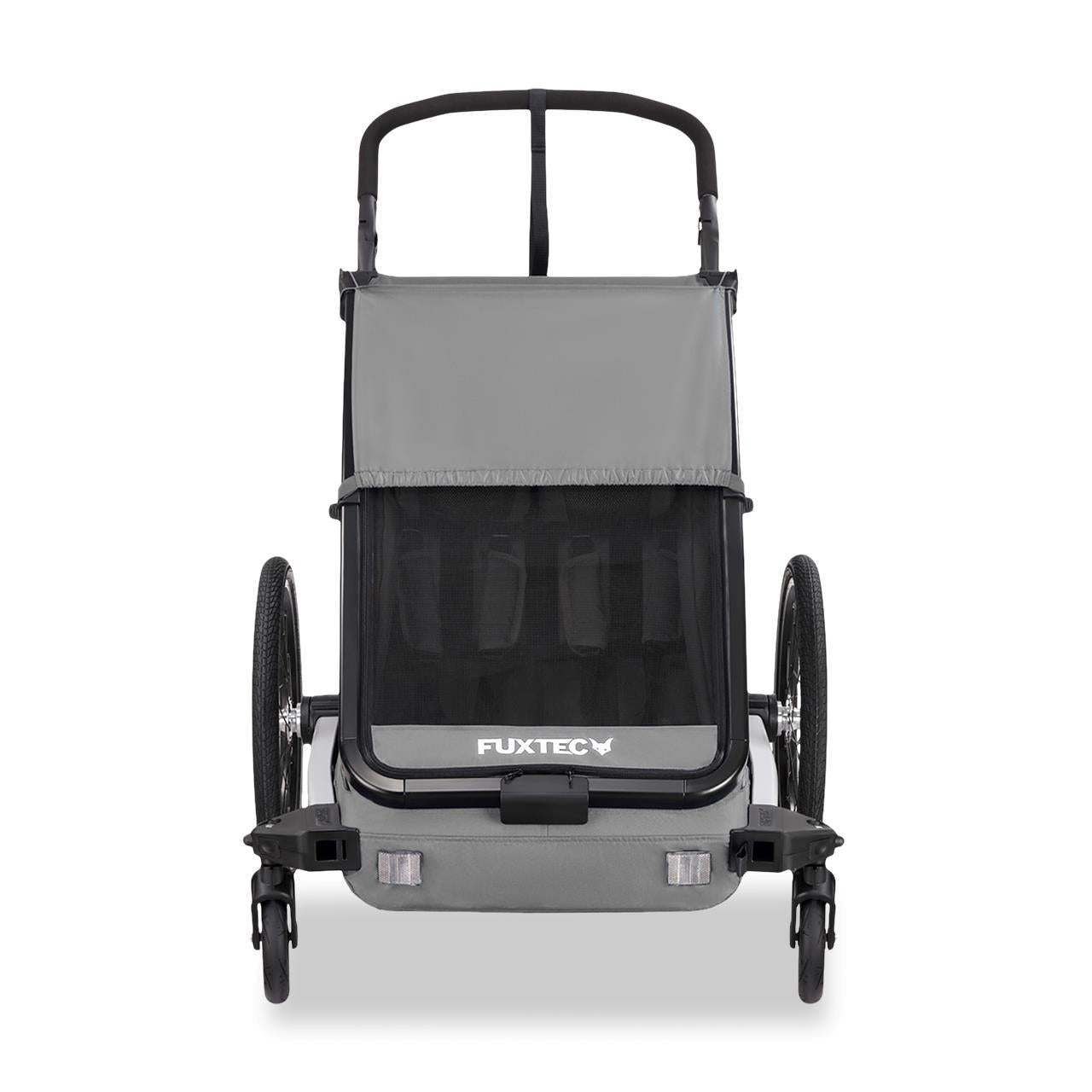 FUXTEC bicycle trailer/jogger FX-FA1-SET-GRAU with jogger wheel