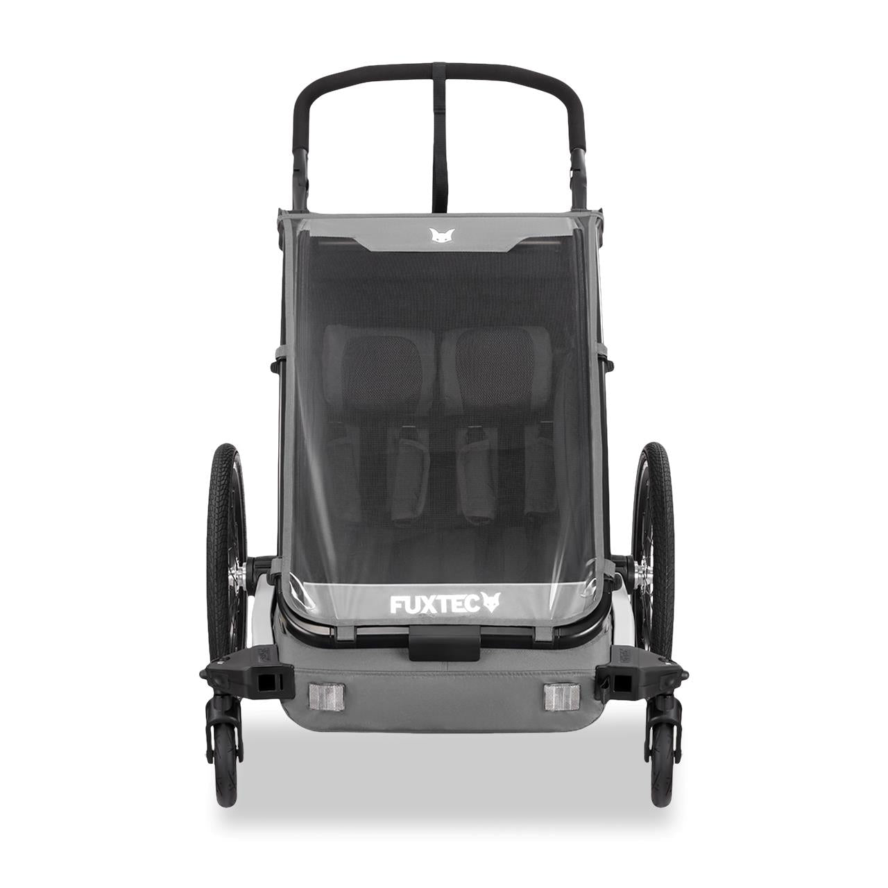 FUXTEC bicycle trailer/jogger FX-FA1-SET-GRAU with jogger wheel
