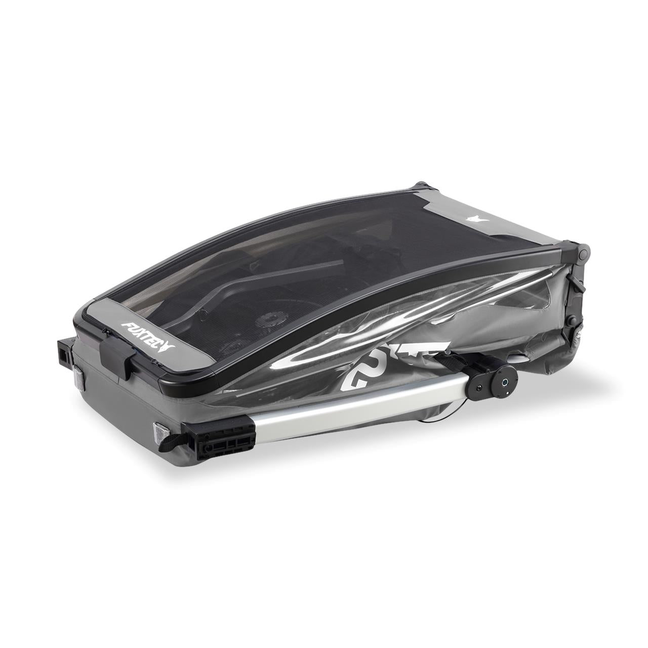 FUXTEC bicycle trailer/jogger FX-FA1-SET-GRAU with jogger wheel