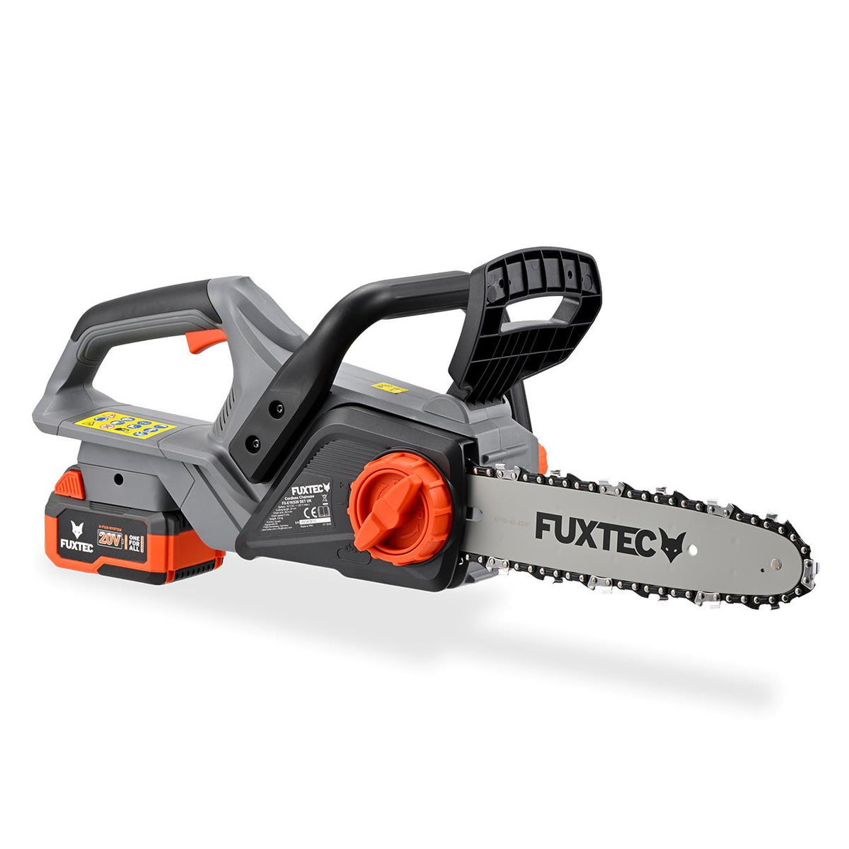 Bild 1 FUXTEC 20V Cordless Chainsaw FX-E1KS20 | 10 Inch | 4Ah Battery & Charger
